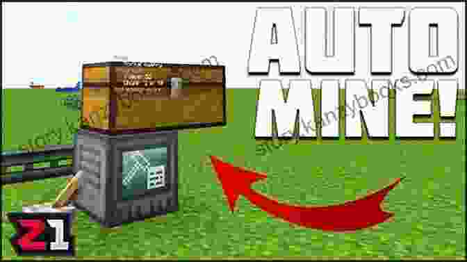 A Minecraft Player Mining With An Automated Mining Setup The Essential Mining Handbook For Minecraft: Your Complete Guide To The Game Of Minecraft