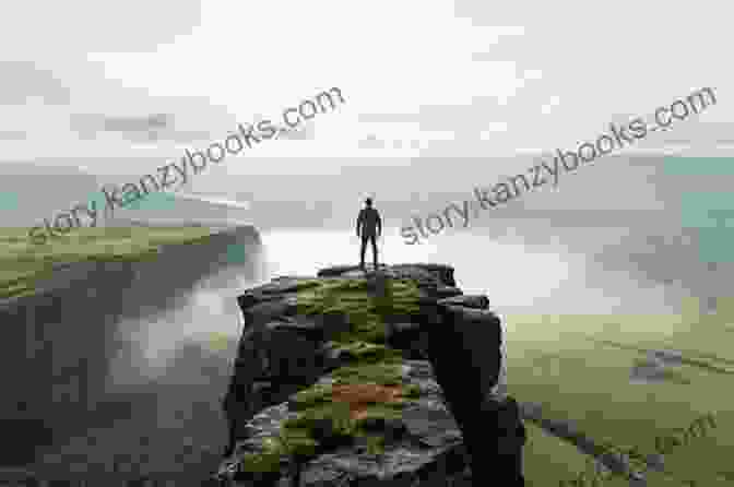 A Person Standing On A Cliff Edge, Looking Out At A Vast Landscape, Symbolizing The Challenge Of Finding Inner Courage Finding Inner Courage Mark Nepo