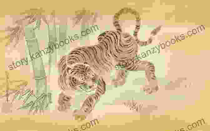 An Intricate Chinese Painting Depicting A Tiger In A Bamboo Forest The Year Of The Tiger: Tales From The Chinese Zodiac