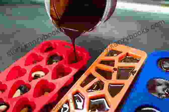 Close Up Of A Woman Carefully Pouring Melted Chocolate Into A Mold MAKING MOUTH WATERING CANDY FOR FAMILY AND FRIENDS: FUDGE TOFFEE CARAMEL TRUFFLES CLUSTERS COCONUT BUTTERSCOTCH FONDANT SEA FOAM TAFFY AND MORE (Candy Recipes 46)