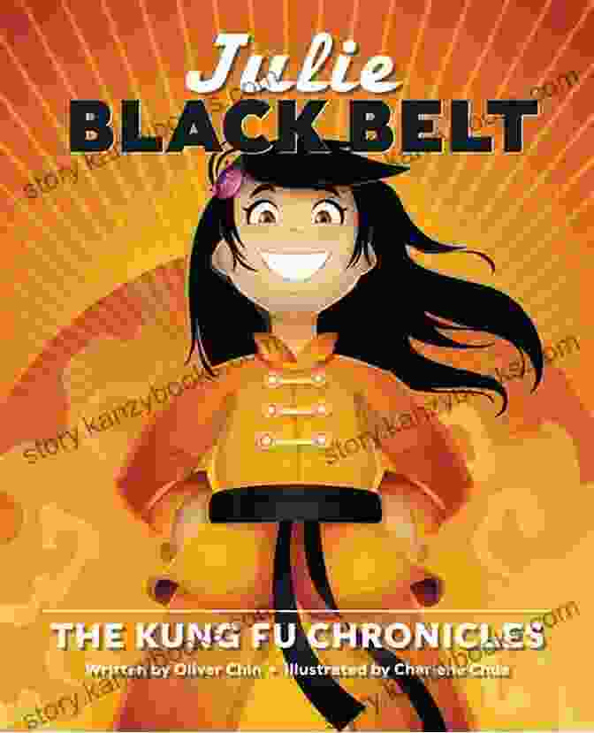 Julie Black Belt, A Young Martial Artist With A Determined Expression, Practicing Kung Fu Moves. Julie Black Belt: The Kung Fu Chronicles