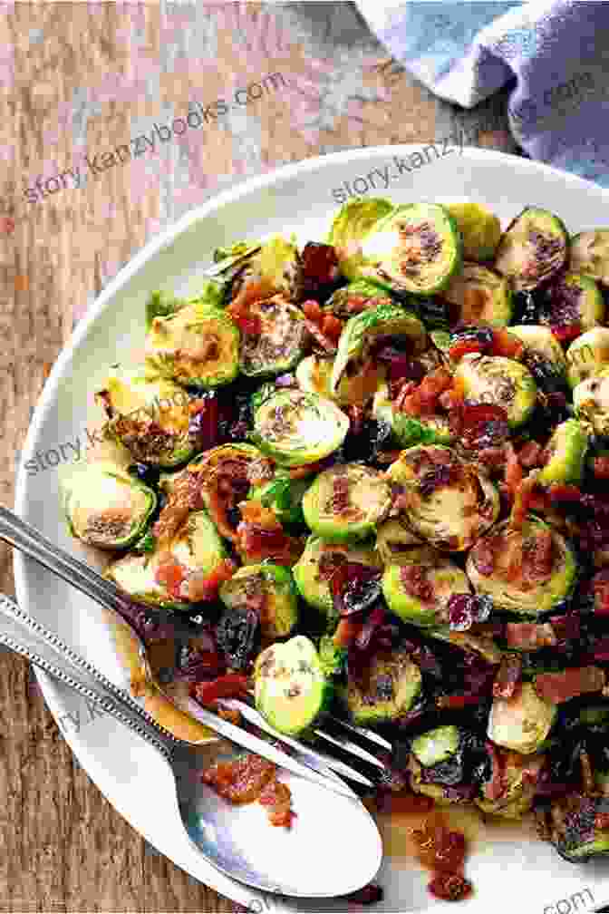 Roasted Brussels Sprouts With Crispy Bacon And Tart Cranberries Holiday Recipes: Christmas Thanksgiving More