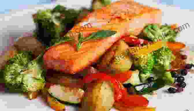 Salmon With Roasted Vegetables Easy Clean Eating: 7 Days Menu Plan 40 Simple Clean Eating Recipes