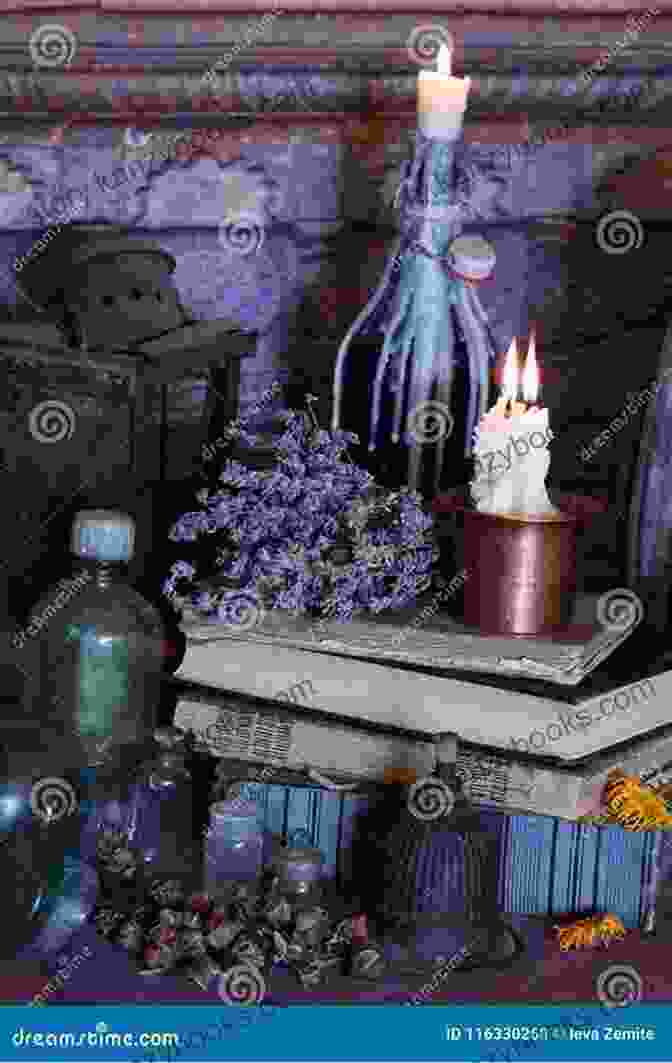 Spellcasting Ritual Involving Candles, Herbs, And Incantations Old Wives Tales: The History Of Remedies Charms And Spells