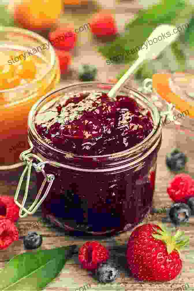 Vibrant And Enticing Image Of Homemade Jams, Jellies, And Marmalades In Various Jars And Spoons Artisanal Preserves: Small Batch Jams Jellies Marmalades And More